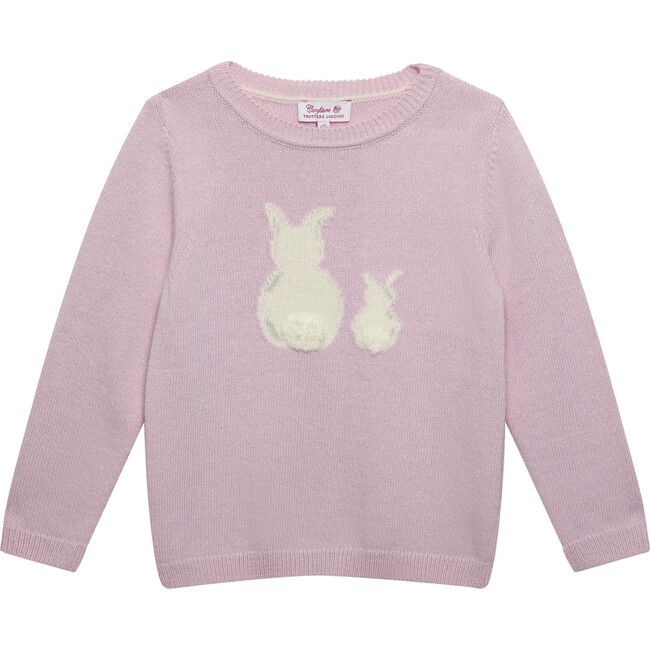 Bella Bunny Sweater , Pale Pink | Maisonette