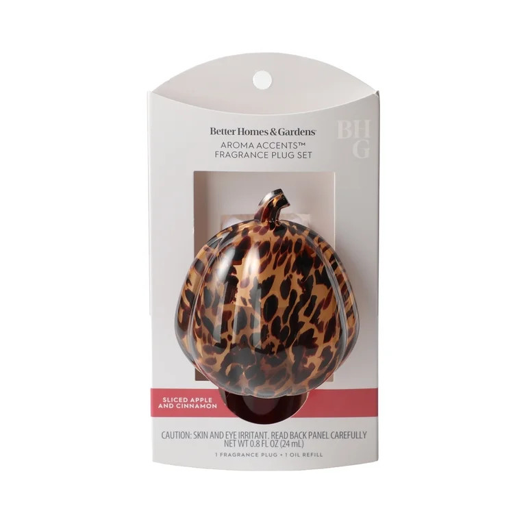 Better Homes & Gardens Crackle Pumpkin Aroma Accents Fragrance Plug-in & Sliced Apple and Cinnamo... | Walmart (US)