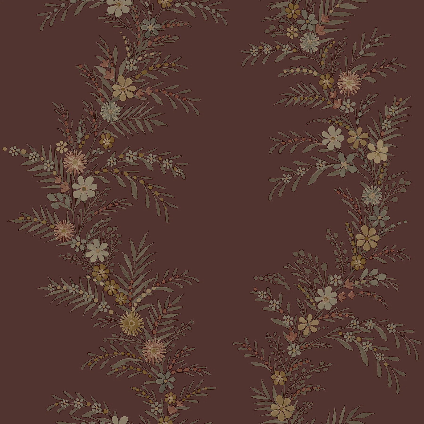 Posy Cranberry Peel and Stick Wallpaper | Wayfair North America