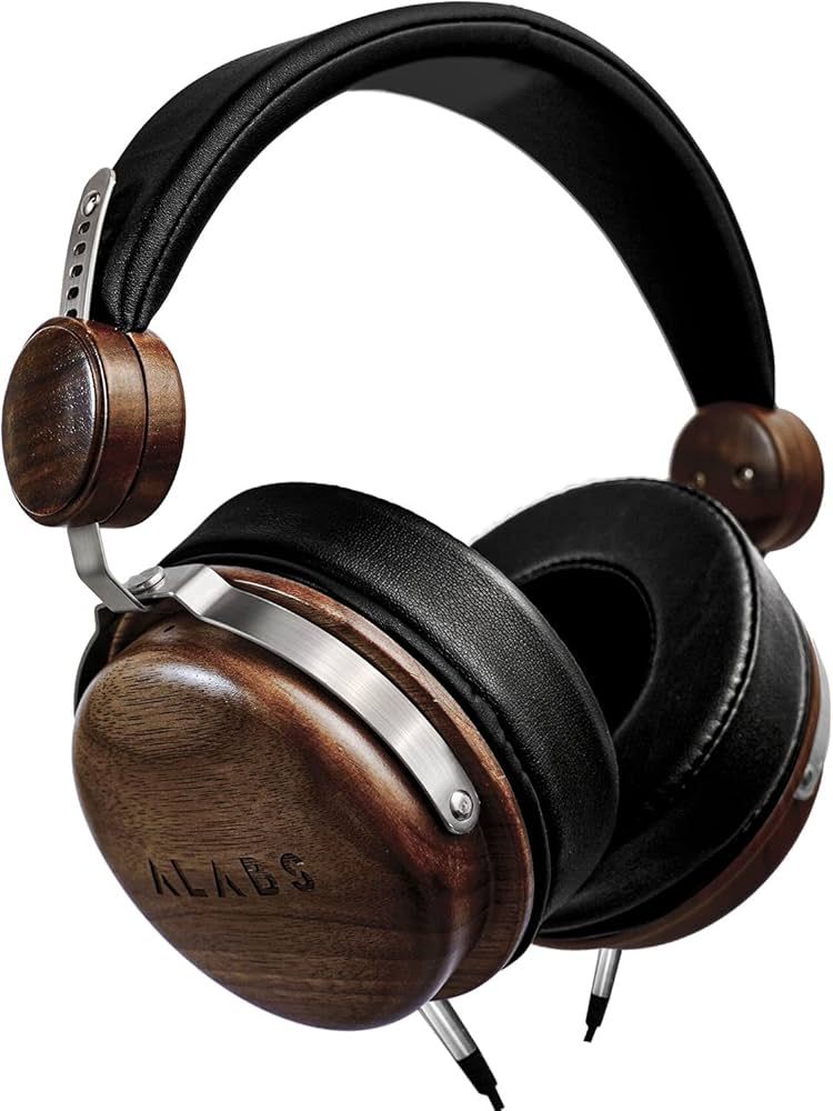 ALABS Over-Ear Wired Closed Back Headphones, Natural Wooden Closed-Back Headset with self Adjusta... | Amazon (US)