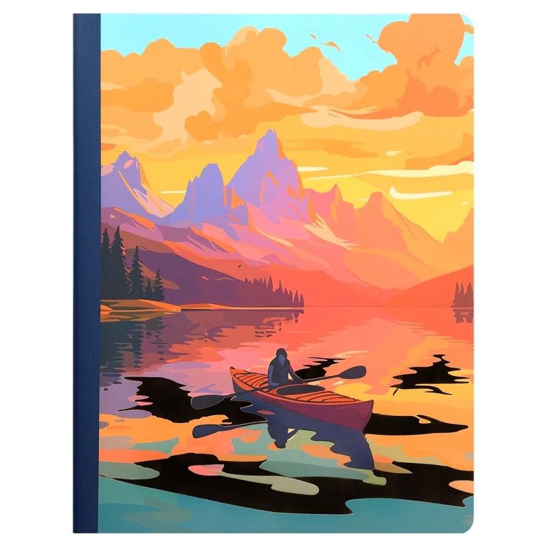 Pen+Gear College Ruled Composition Book, 7.5" x 9.75", Multicolor Kayak, 80 Sheets | Walmart (US)