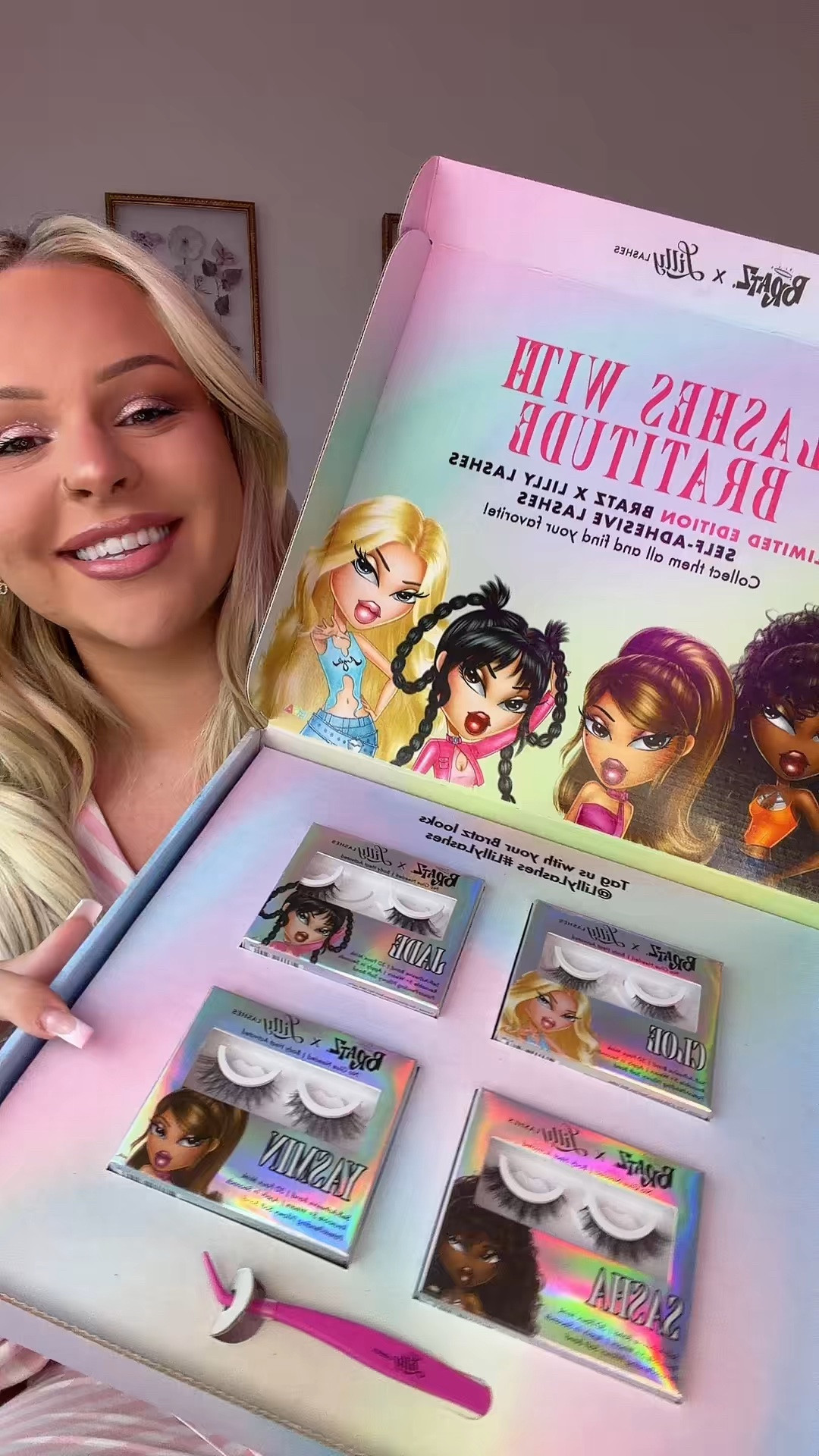 Brayz x Lilly Lashes 💕✨ this set is limited edition! You can shop the whole collection in a bundle below or shop them individually! 🛍️✨💕 I’m wearing “Sasha” as the full lash and “Jade” as the half lash! ✨💕 I hope you enjoy!!