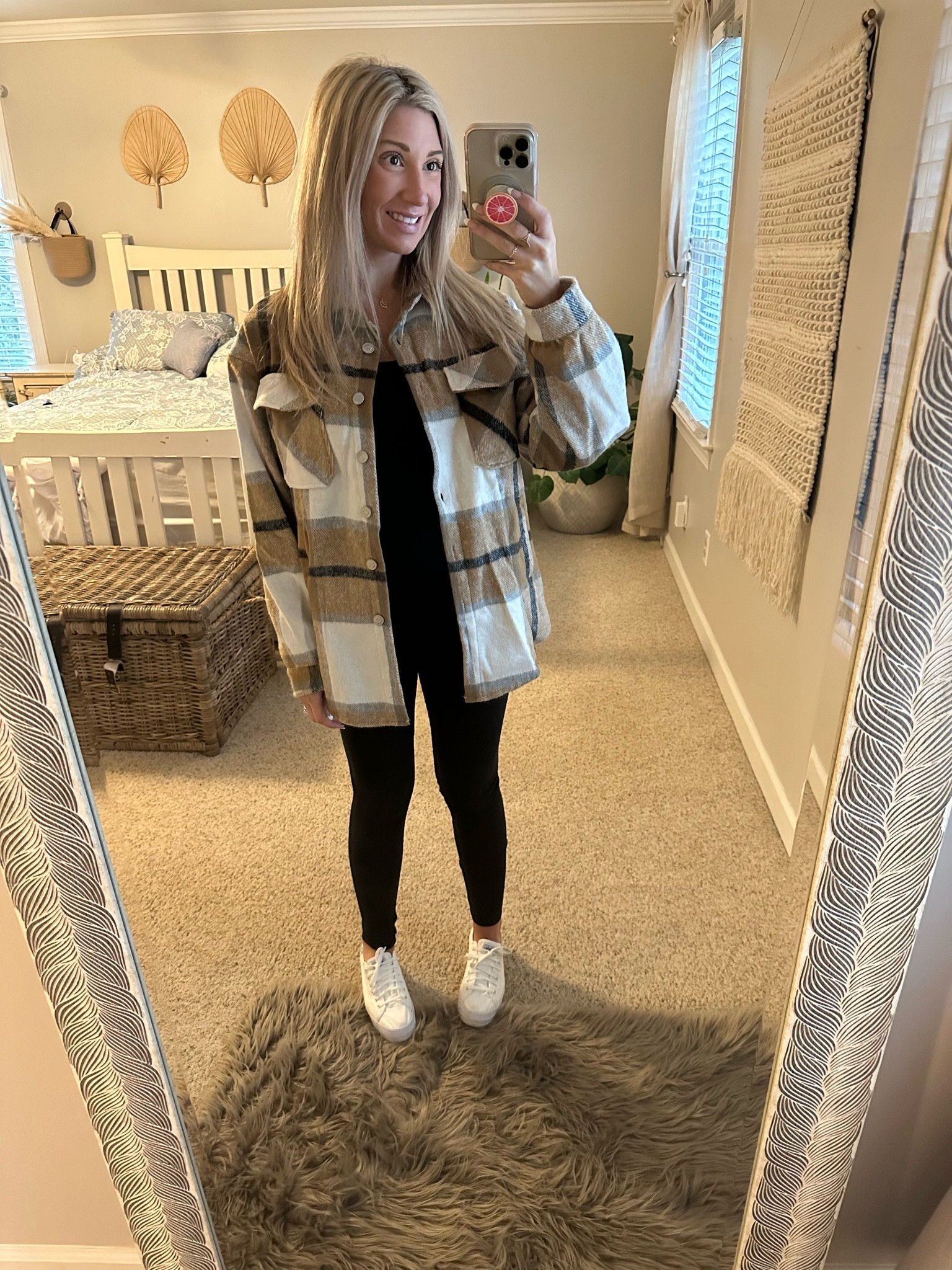 The cutest shacket on sale! I'll link the matching mommy and me kids shacket I found Lilly. They have lots of colors. I'm wearing motherhood maternity leggings. These are so soft and comfortable to wear around the house. 

#LTKbump #LTKGiftGuide #LTKunder50