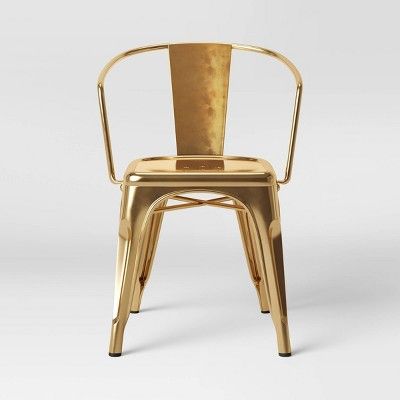 Carlisle Couture Metal Dining Chair Gold - ACEssentials | Target