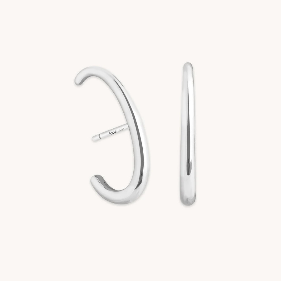 Orbit Crystal Studs in Gold | Astrid & Miyu UK