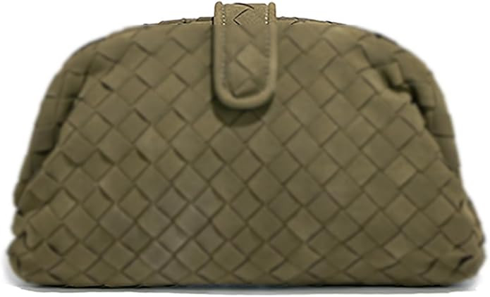 Molodo Woven Bags for Women Shoulder Bag PU Leather Handwoven Crossbody Bag Satchel Woven Purses | Amazon (US)