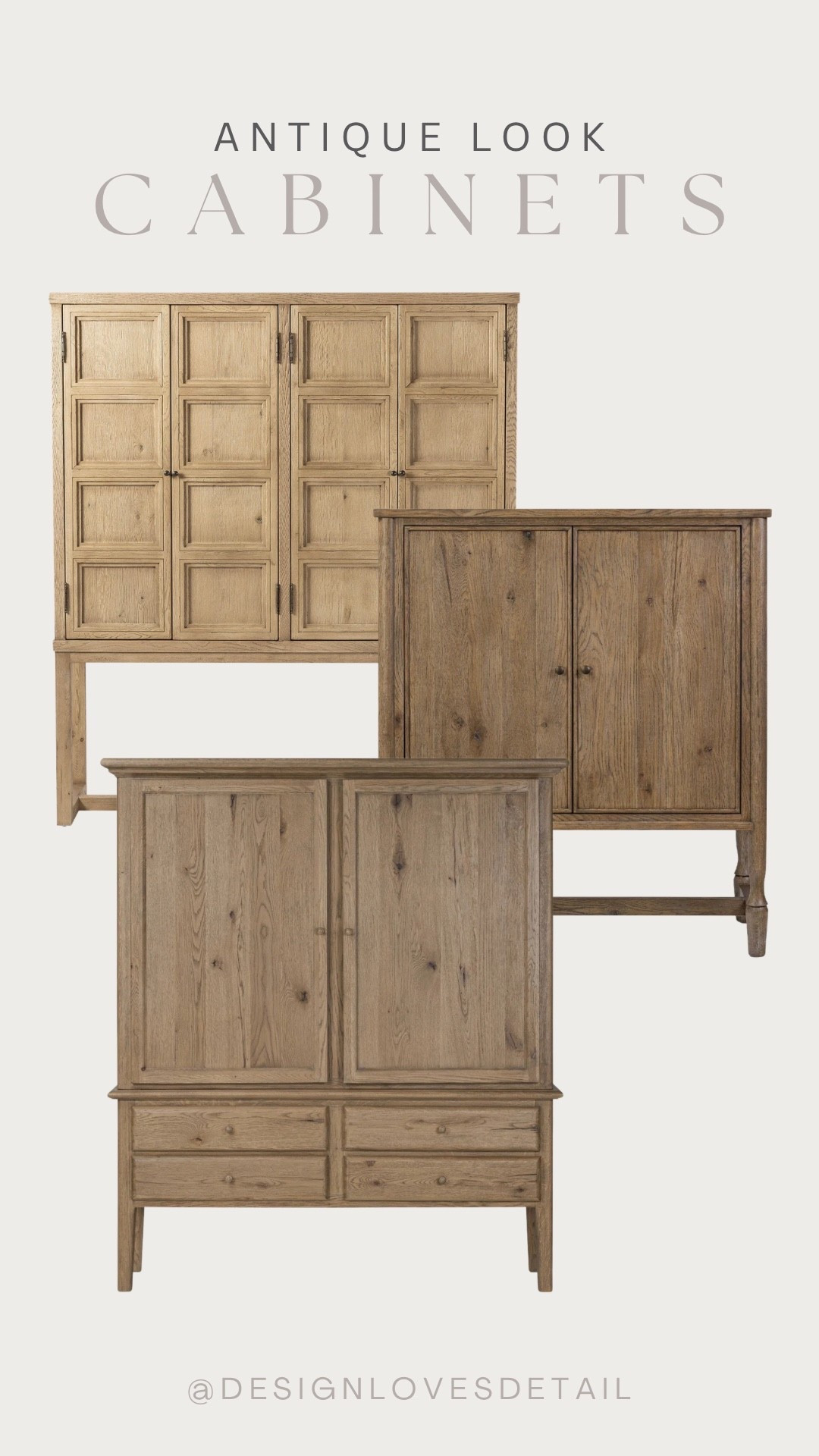 Antique styles in cabinets, dressers and more! You here for it? Or no? 