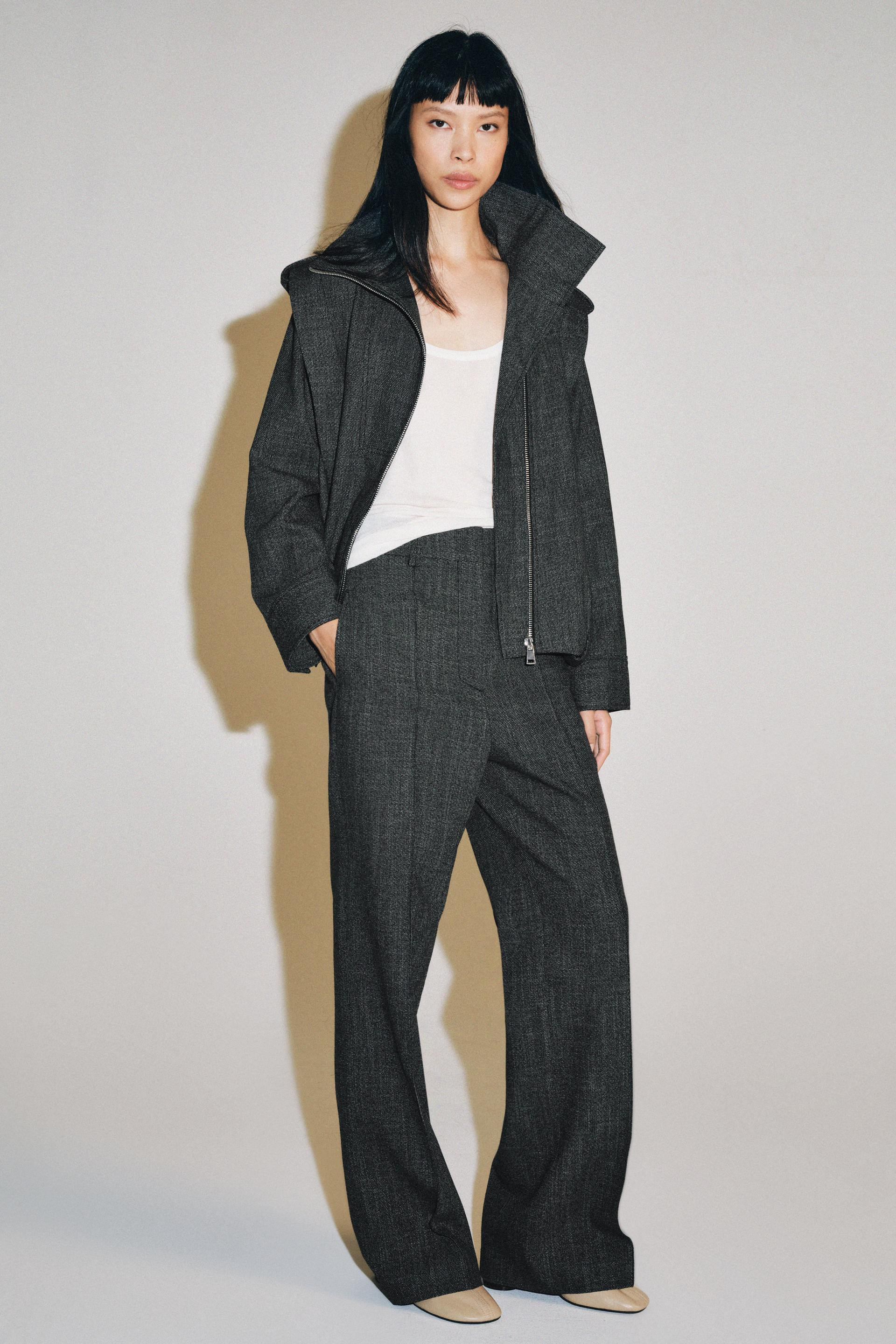 ZW COLLECTION HIGH-RISE WIDE-LEG PANTS | Zara US