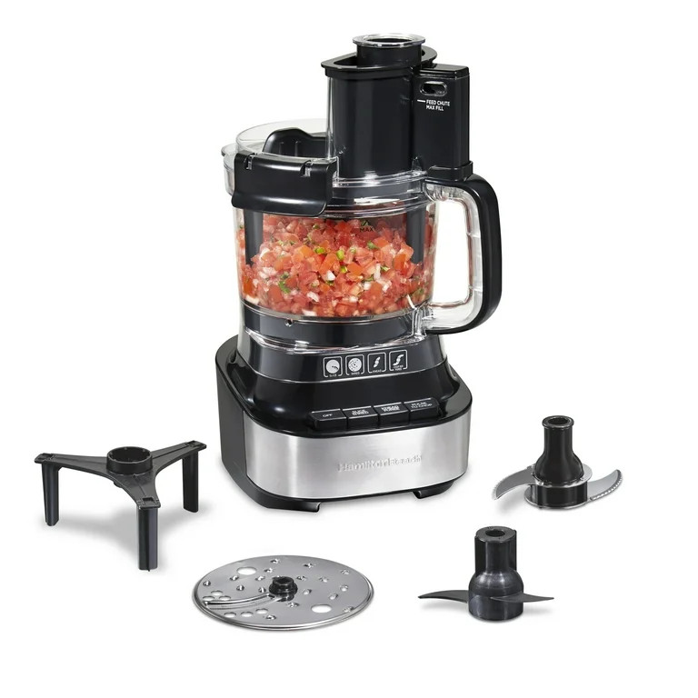 Hamilton Beach 10 Cup Food Processor and Chopper with Stack & Snap Design, Extra Large Chute and ... | Walmart (US)
