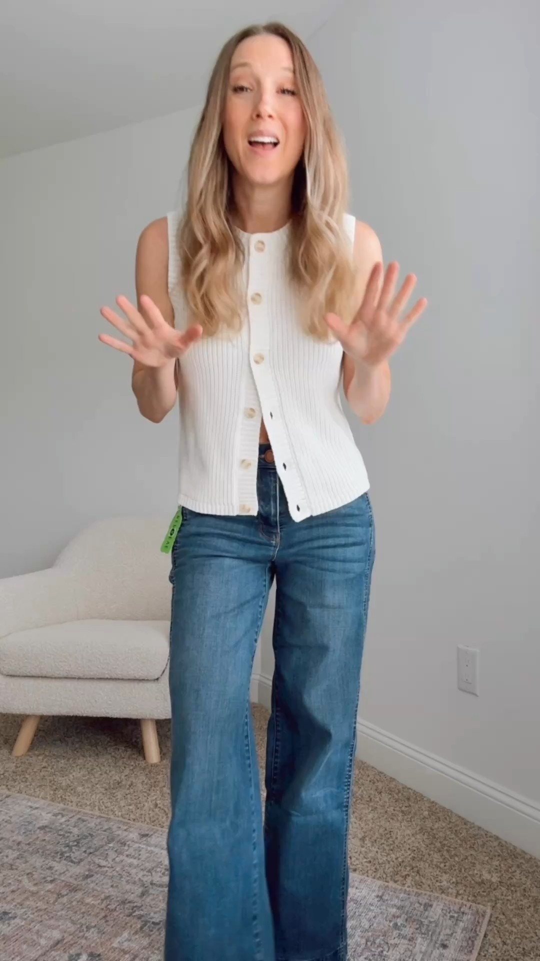 Dark denim smoothing jeans from the Nordstrom anniversary sale with booties and a cardigan top, great with flats or booties

#LTKWorkwear #LTKOver40 #LTKSaleAlert