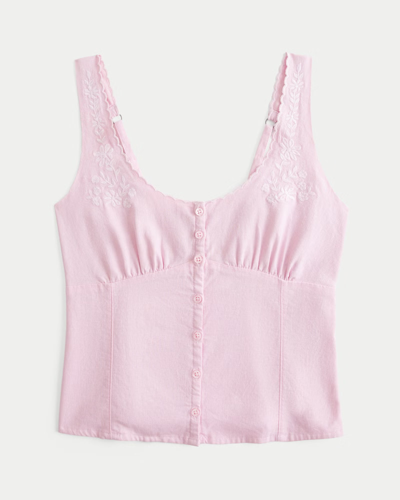 Women's Button-Through Top from Hollister | Hollister (US)