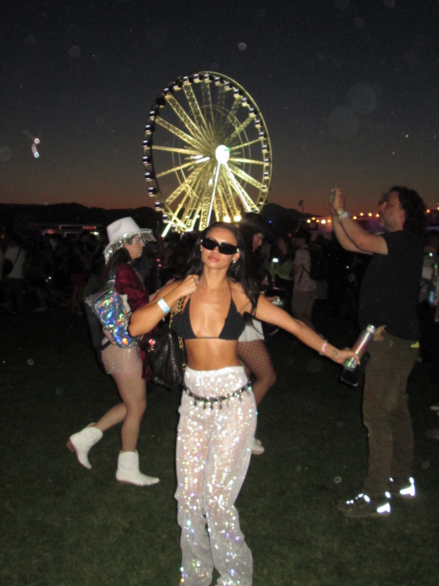 Coachella music festival, Palm Springs style, Coachella valley 3D flower top, sparkle pants, b low the belt 

#LTKstyletip #LTKSeasonal #LTKfindsunder100