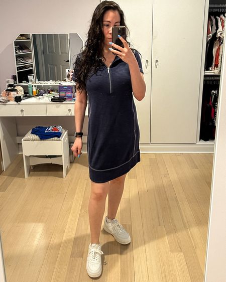 Perfect casual dress for summer or vacation. Comes in a bunch of colors and true to size. Definitely bump friendly too. 

#LTKTravel #LTKSeasonal #LTKActive