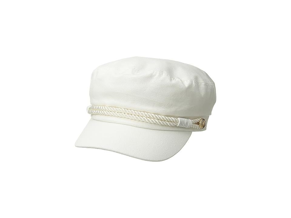 Hat Attack Summer Emmy Newsboy Cap (White) Caps | Zappos