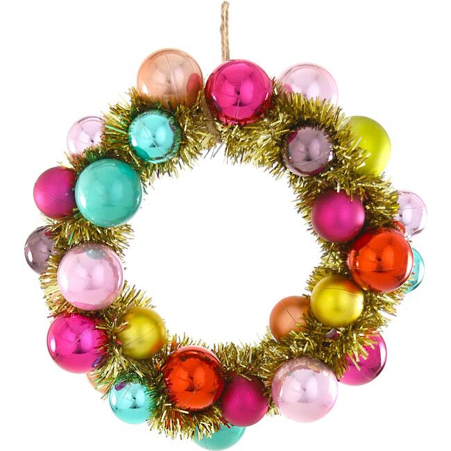 Mini Rainbow Ball Wreath | Maisonette