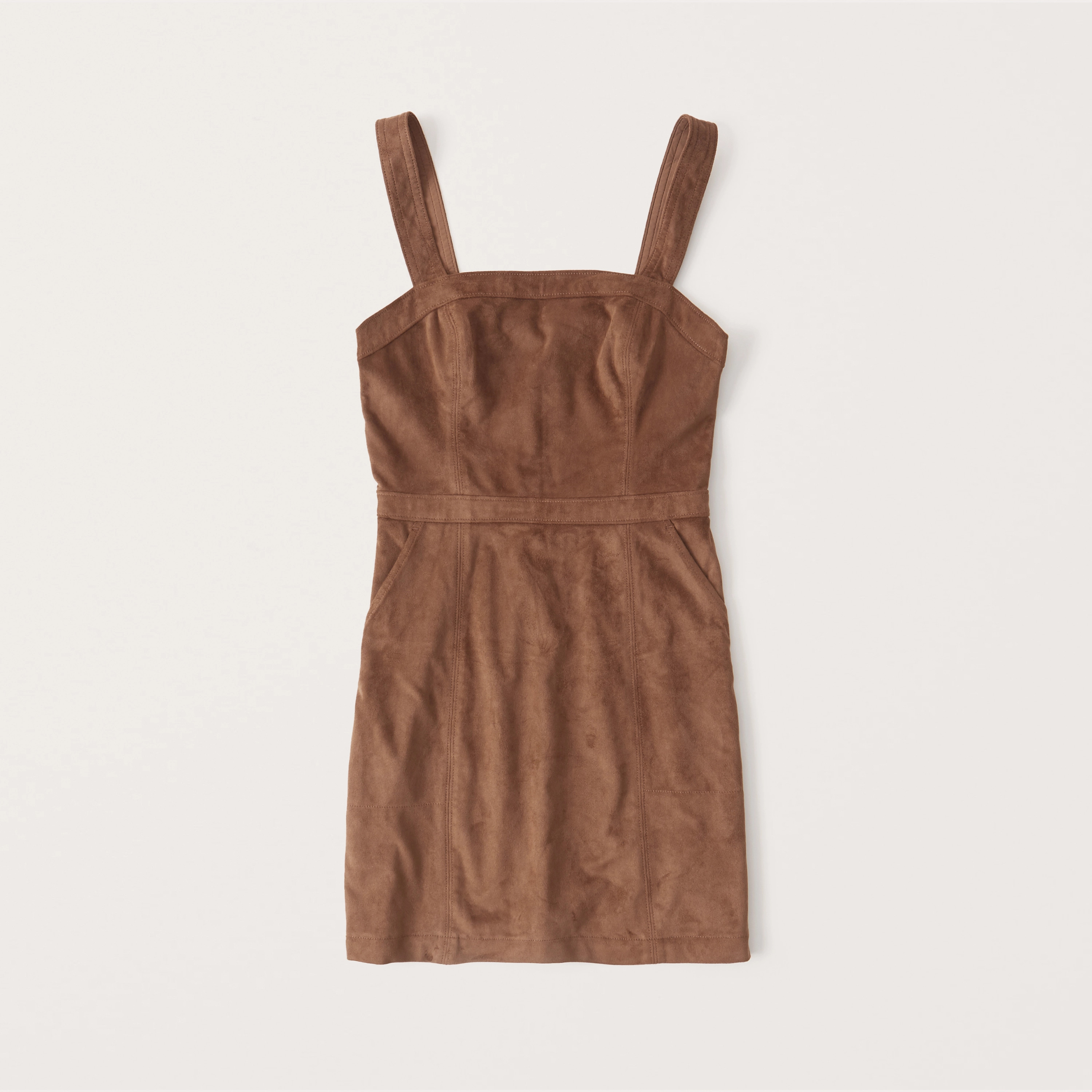 Faux Suede Pinafore Dress | Abercrombie & Fitch (US)