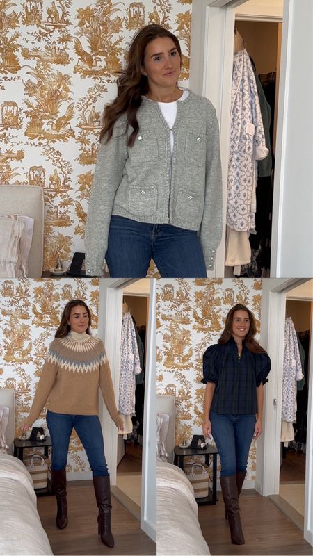 All tops I ordered TTS! Also, follow link to see discount code for Jcrew sweaters, and use code CHEERS for discount at Tuckernuck!

#LTKCyberWeek #LTKGiftGuide #LTKHoliday