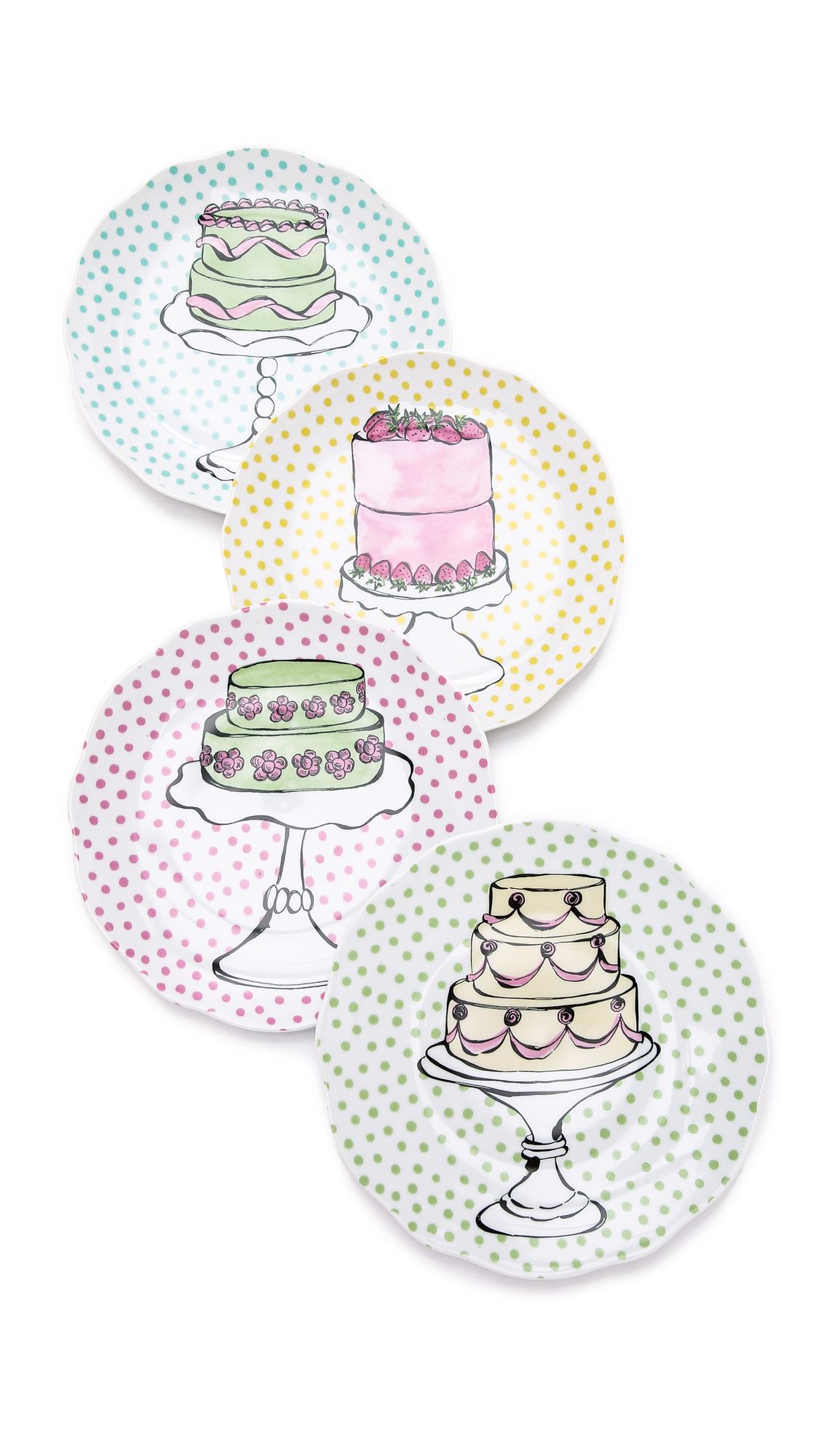 Gift Boutique Eat Dessert First Plate Set - Multi | Shopbop