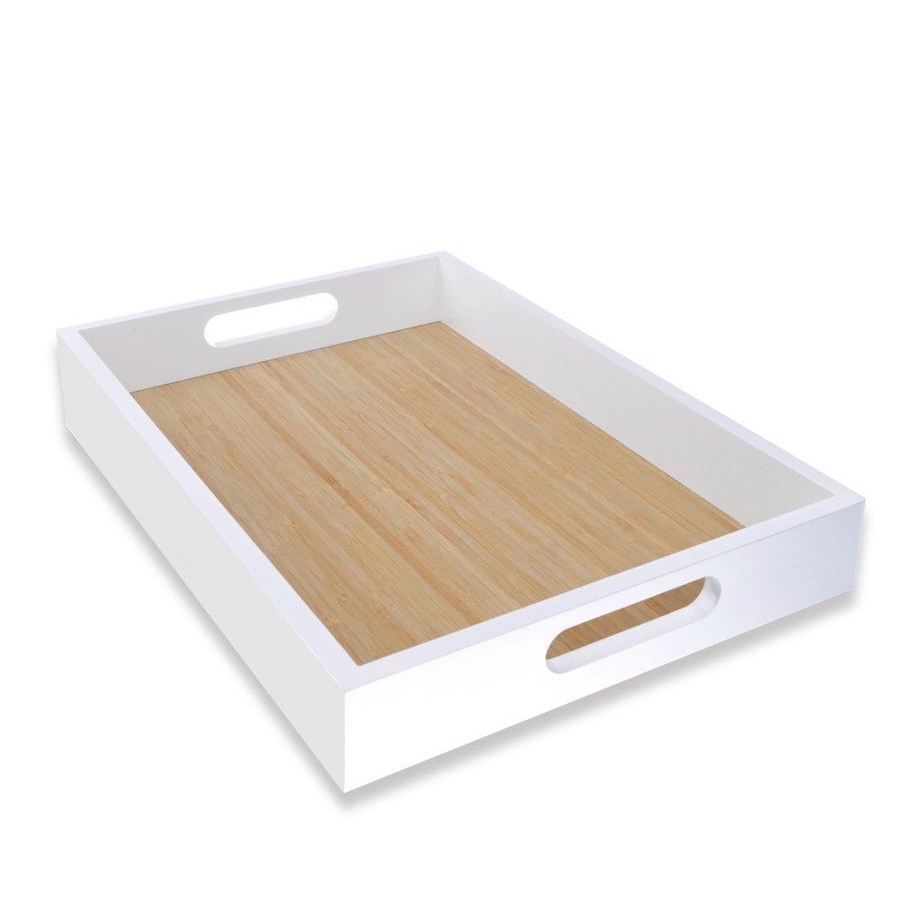 White Serving Wood Tray - Spritz | Target