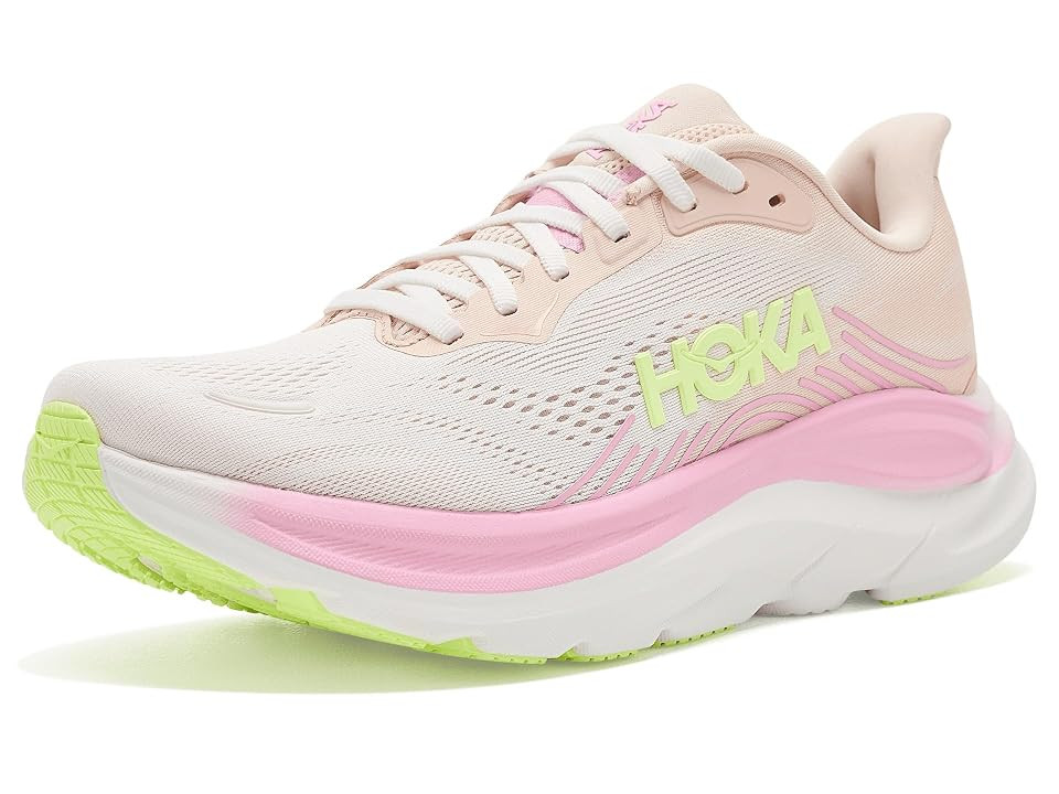 HOKA Clifton 11 Women's Running Shoes Tangerine Glow/White: 8.5 D - Wide | Zappos.com