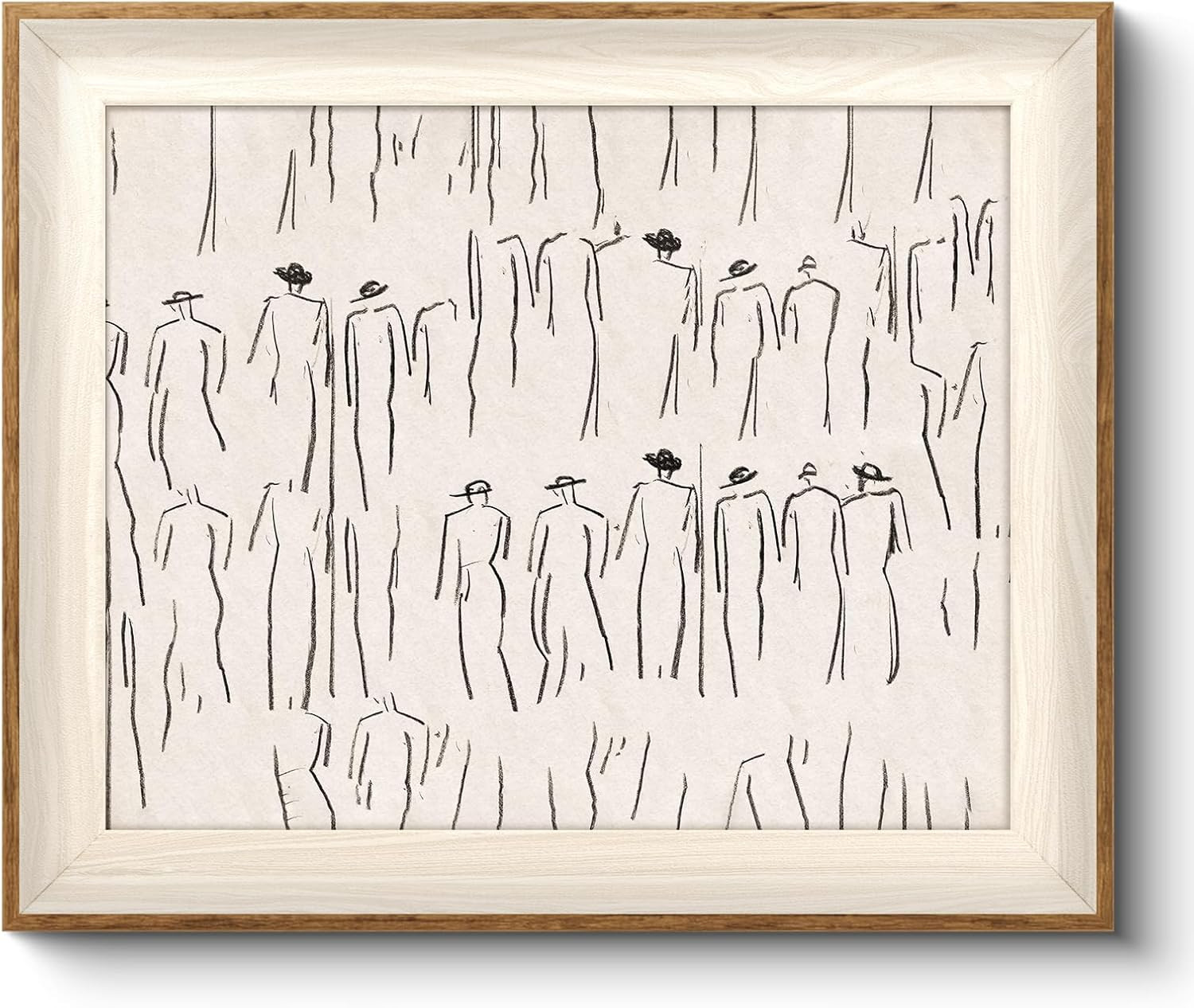 VIYYIEA Framed Modern Minimalist Sketch Wall Art for Living Room, 12×10Inch | Amazon (US)