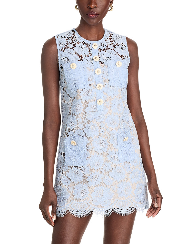 Self-Portrait Fine Lace Mini Shift Dress | Bloomingdale's (US)