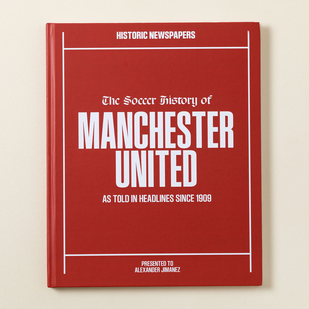 Personalized UK Soccer Books | UncommonGoods