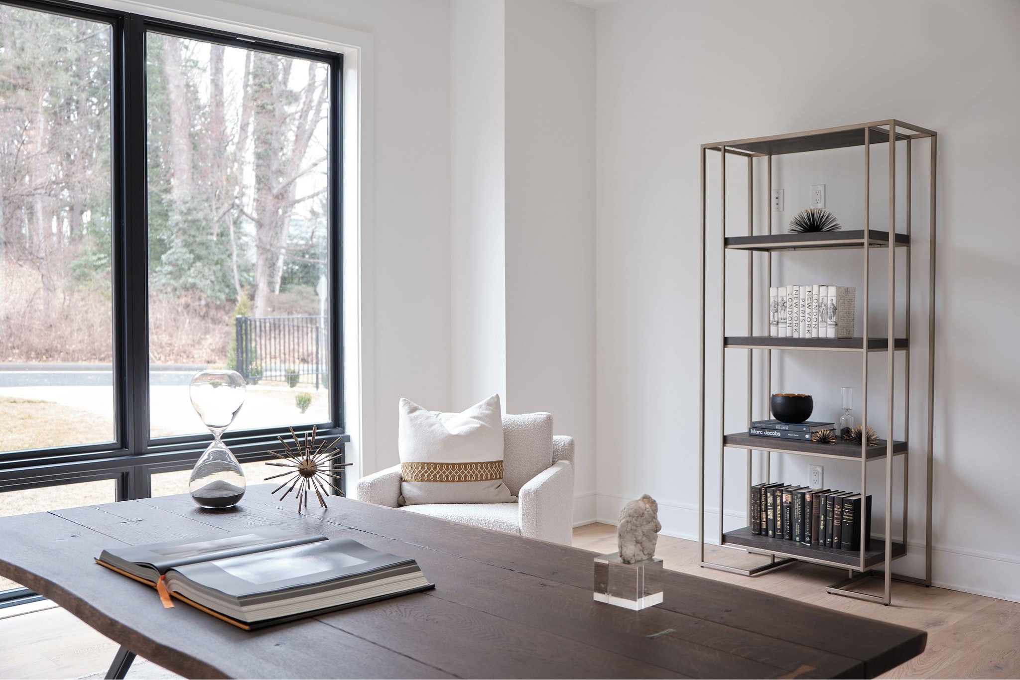 Modern home office style with wooden home decor and luxury furniture 

#LTKhome #LTKfamily #LTKFind