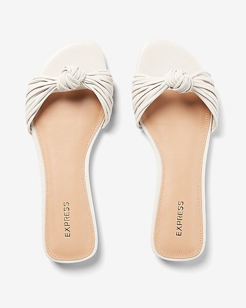 Knotted Slide Sandals | Express