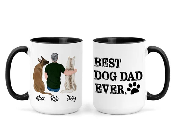 Best Dog Dad Ever Mug Dog Dad Mug Dog Coffee Mug Gift for | Etsy | Etsy (US)