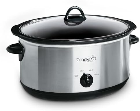 Crock-Pot 7-Quart Manual Slow Cooker, Family Size Serves 8+ People & Fits 6-lb Roast, Removable S... | Amazon (US)