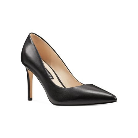 NINE WEST Womens Black Cushioned Ezra Pointy Toe Stiletto Slip On Leather Dress Pumps Shoes 10 M | Walmart (US)