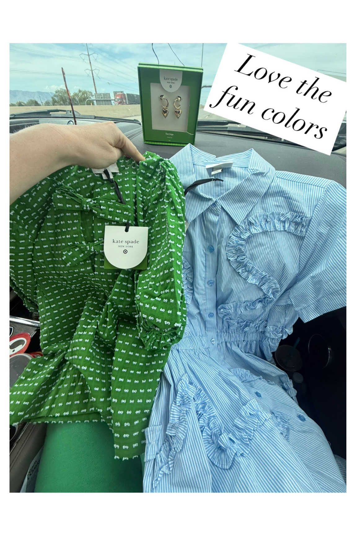 Love the green top and blue summer dress! The earrings are so cute too! Kate Spade x Target 

#LTKWorkwear #LTKFindsUnder50 #LTKSeasonal