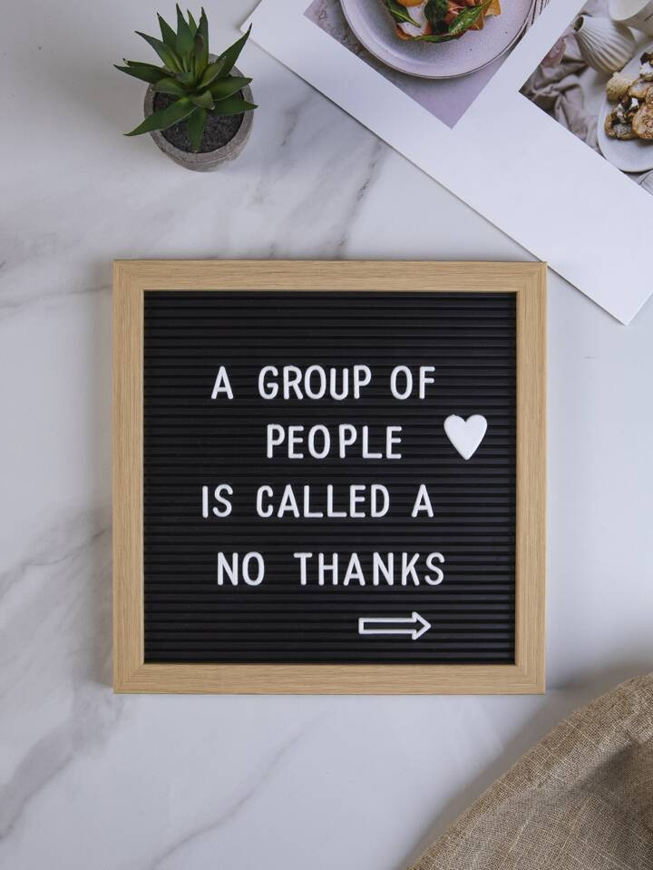 1pc Message Board Design Decoration Craft, DIY Plastic Letter Message Board, For Home Decor Best ... | SHEIN