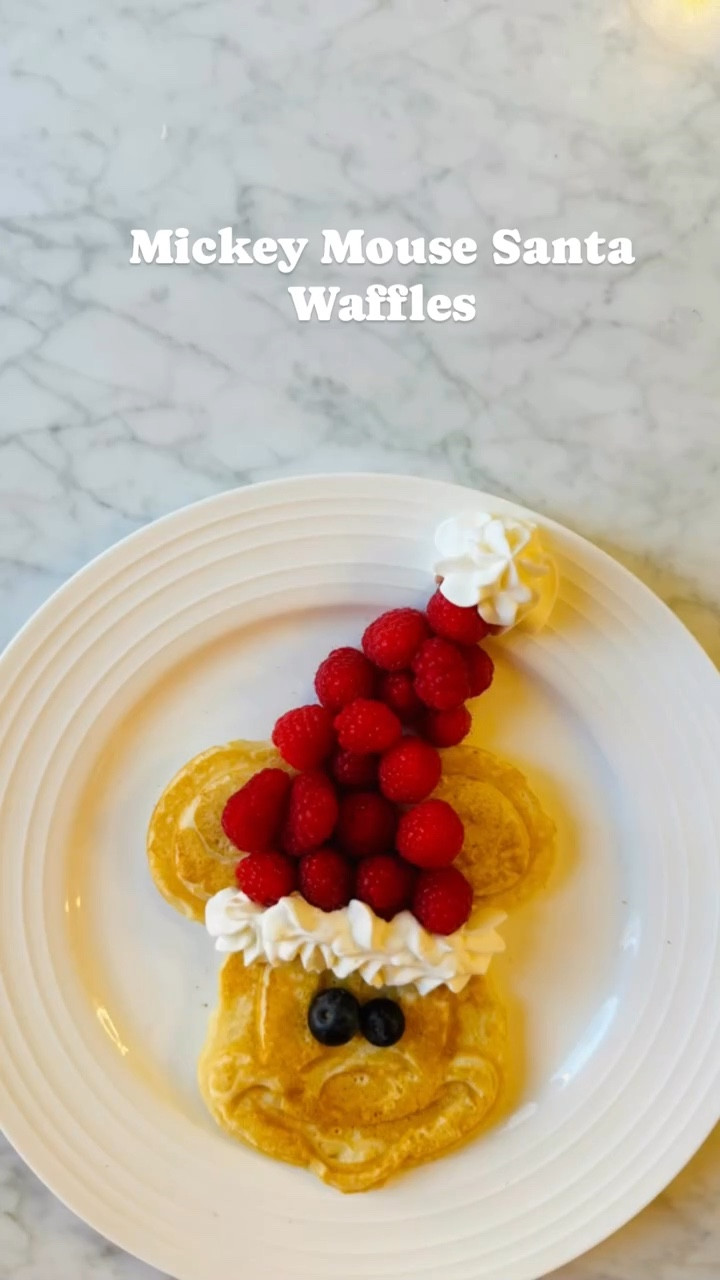 Mickey Mouse Santa Waffles - Perfect Christmas Morning Breakfast!

Easy holiday breakfast idea with minimal ingredients!

All you need to is a Mickey Waffle Maker, berries and whipped cream for the hat and blueberries for the eyes!

#LTKFindsUnder50 #LTKHoliday #LTKSeasonal