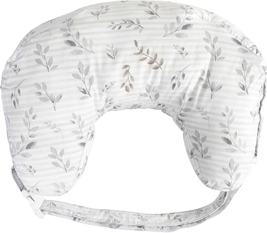 Boppy Nursing Pillow Best Latch, Gray Pennydot Leaf Stripe, Lactation Consultant Created, Firm Co... | Amazon (US)