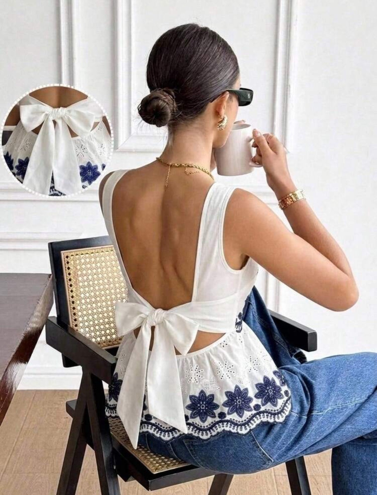 Shein’s hot Summer finds 🔥
Women's Contrast Color Embroidered Round Neck Fitted Elegant Sleeveless Blouse Holiday Holiday Vacation Black And White Summer Going Out Top,Summer Top. Comes in 13 colors