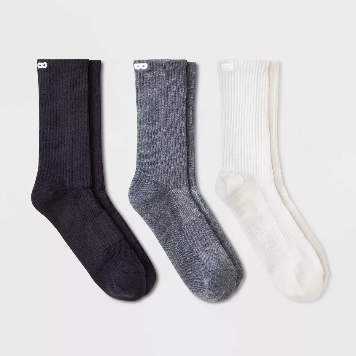 Pair of Thieves Men's Neutral Crew Socks 3pk - 6-12 | Target