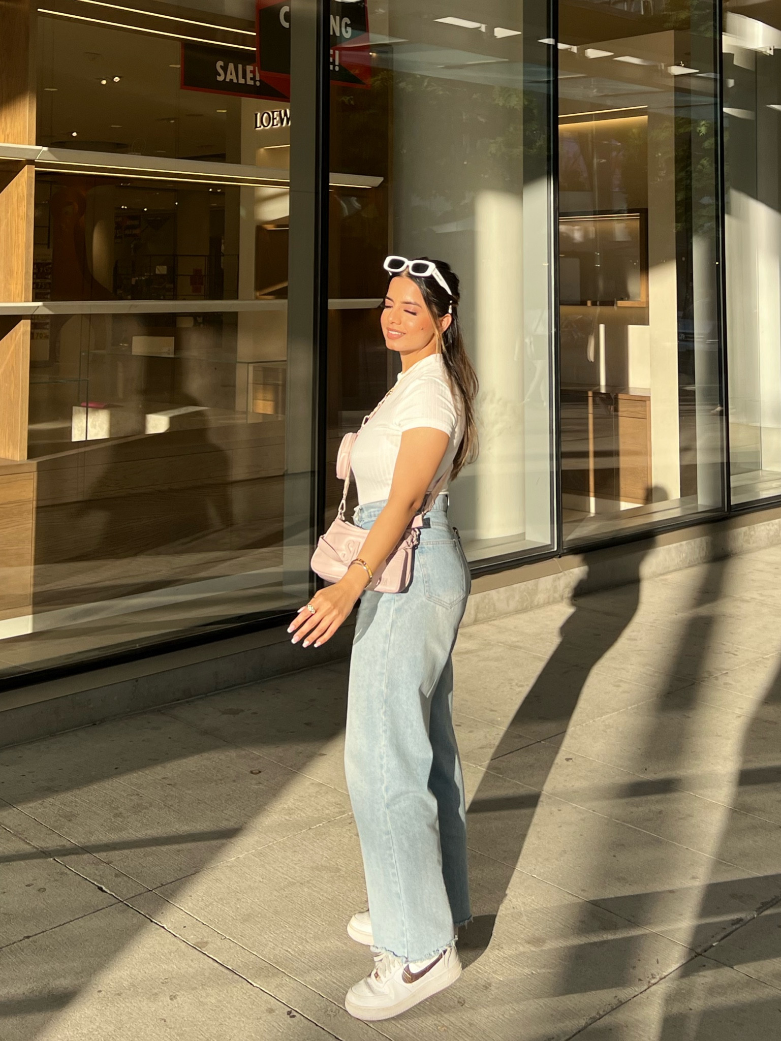 You can never go wrong with denims & whites 🤍💗 
Products tagged are similar ones not the exact ones I have.

#LTKfit #LTKstyletip #LTKunder50