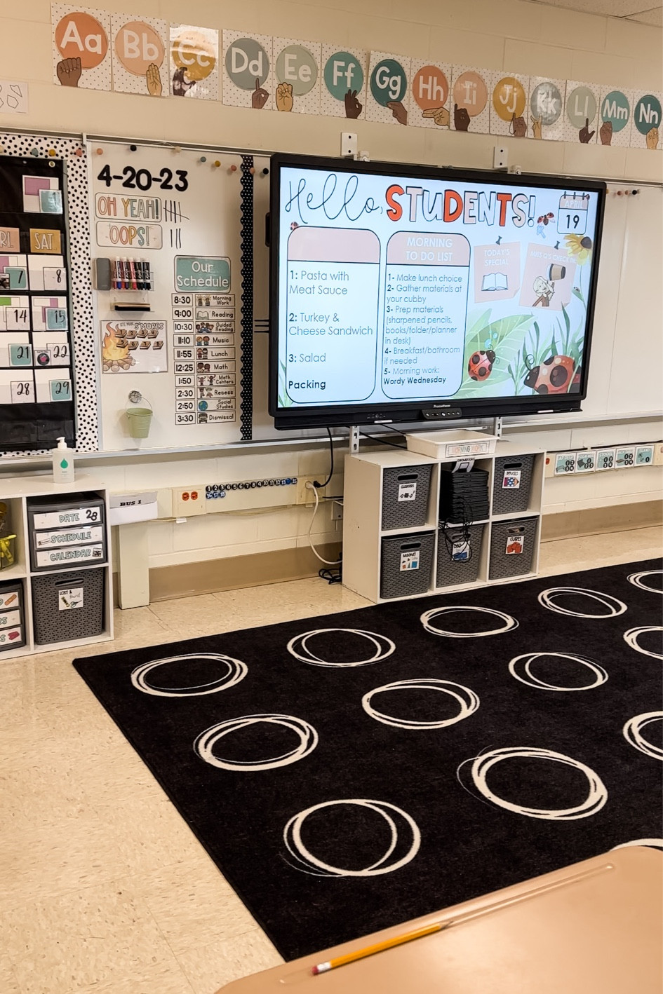 Favorite part of my classroom🖤 this is the PERFECT carpet.. I love the calm colors and that there is a spot for each kiddo!

#LTKworkwear #LTKSeasonal #LTKhome