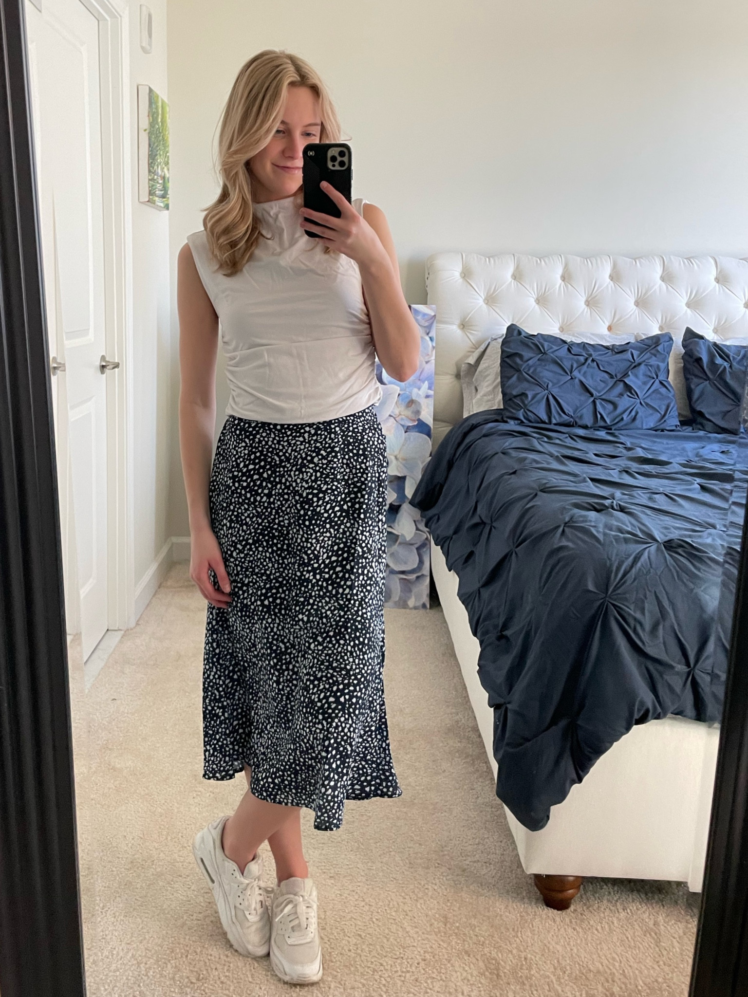 S in top
Size 2 in skirt, perfect for work!
Size 6 in sneakers
#springoutfit #LTKspring #springskirt #skirt #petalandpup #nike #abercrombie

#LTKSpringSale #LTKSeasonal #LTKworkwear