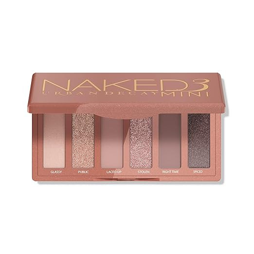 URBAN DECAY Naked 3 Mini Eyeshadow Palette - 6 Soft Pink Shadows, Multi-Use Matte & Shimmer Finis... | Amazon (US)