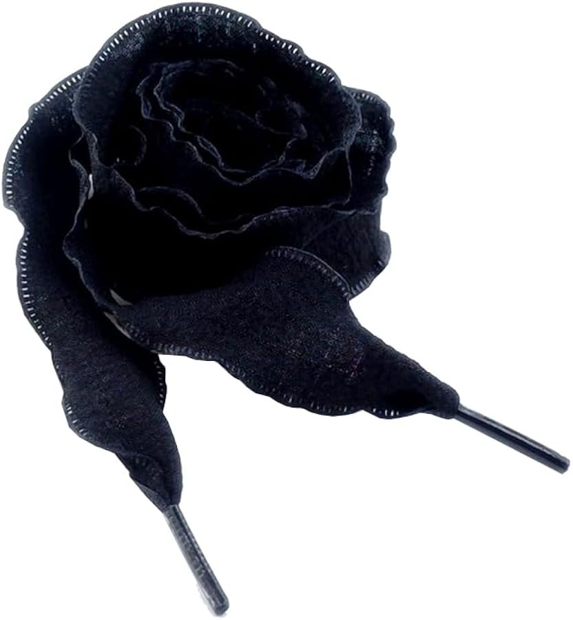 goodlace Flat Rose Ribbon Shoelaces 1" Wide Laces Fashion for Sneakers Sport Shoes 47" Long | Amazon (US)