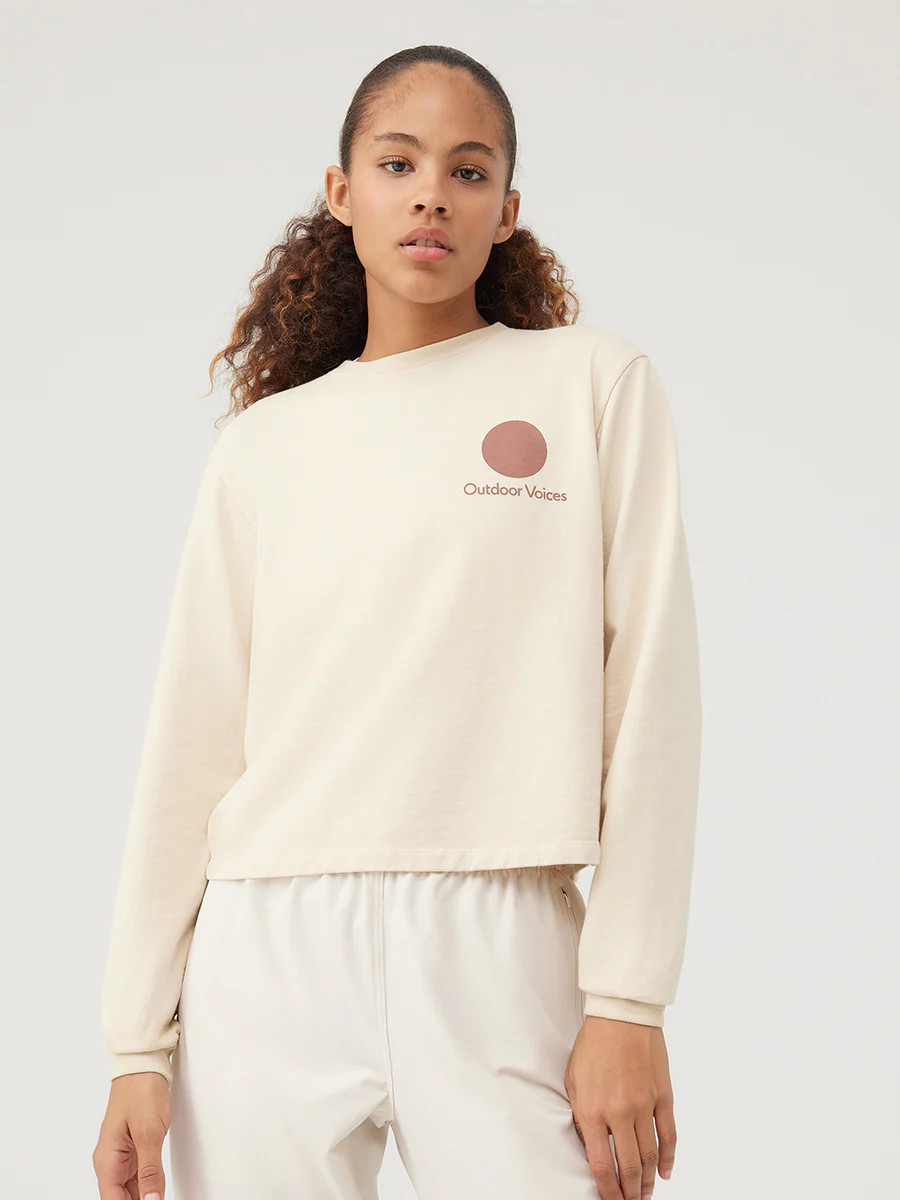 Circle Logo Cropped SweatshirtA Heart | Outdoor Voices