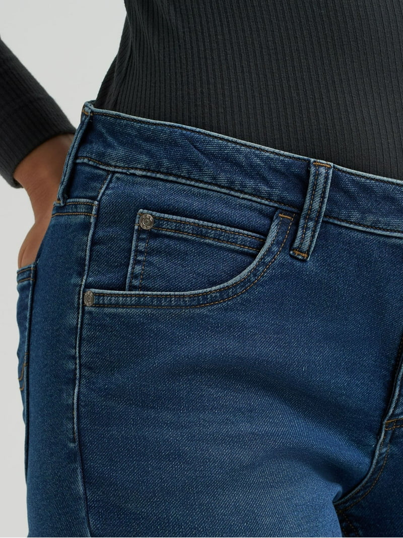 Lee® Women's Single Layer Warming Brushed Denim Jeans, Sizes 4-18 | Walmart (US)