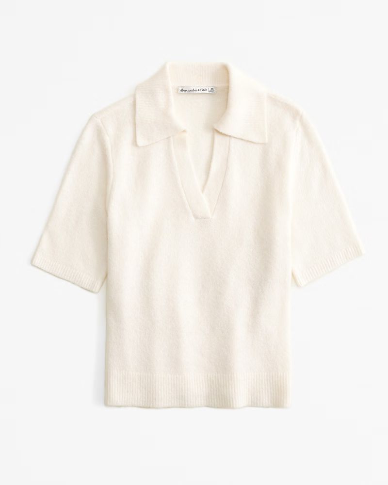 Notch-Neck Sweater Tee | Abercrombie & Fitch (US)
