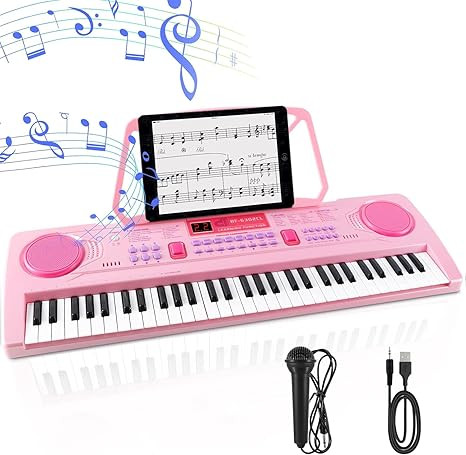 WOSTOO Kids Keyboard Piano, Portable 61 Keys Keyboard Electronic Digital Piano, Early Learning Ed... | Amazon (US)
