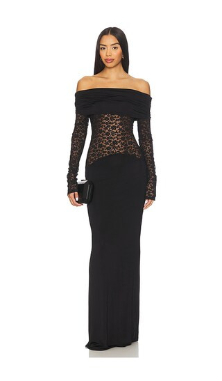 Heidi Gown in Black | Revolve Clothing (Global)