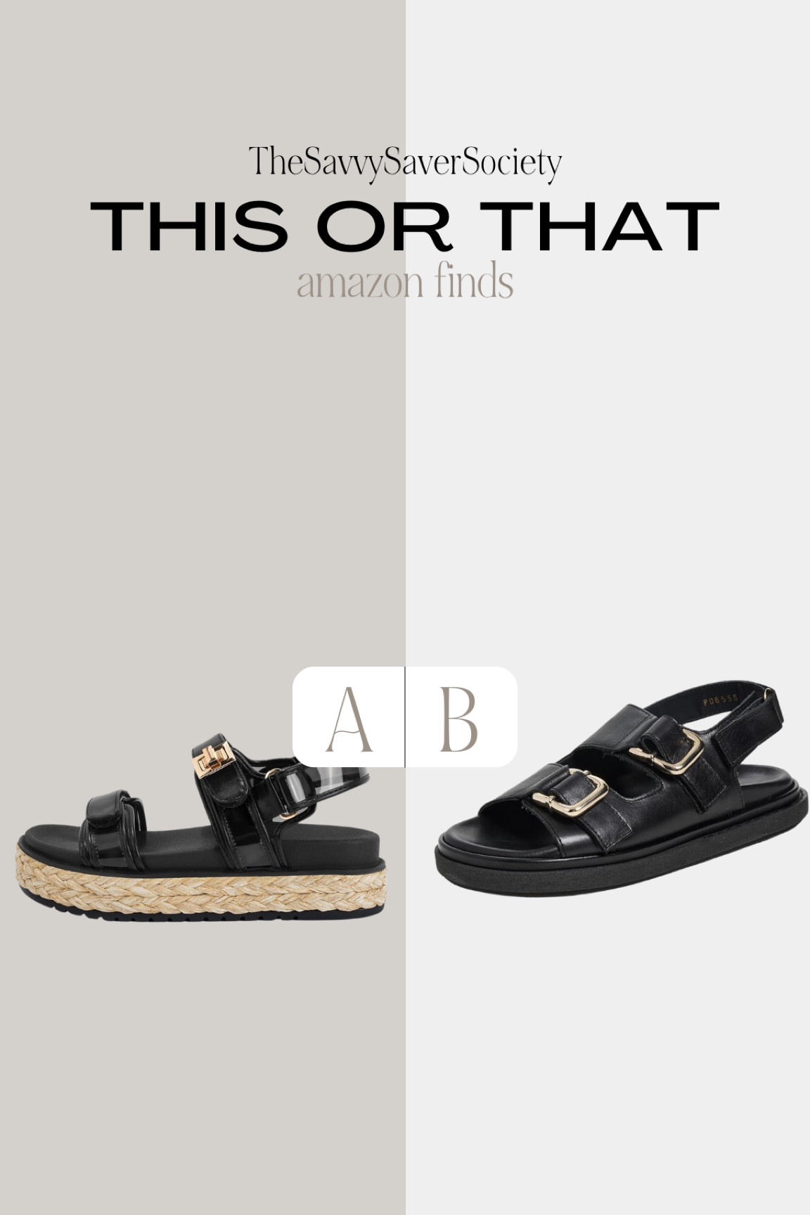 This or that: AMAZON FINDS

Casual outfit, outfit ideas, elegant style, minimal style, fashion inspo, neutral style, Amazon fashion, Amazon finds, ootd, basics, street style, neutral outfits, summer outfit, summer style, summer fashion, summer outfits, styling ideas, what to wear, chic style, outfit inspo, simple outfits, resort wear, vacation outfit, sandals

#LTKShoeCrush #LTKStyleTip #LTKFindsUnder50