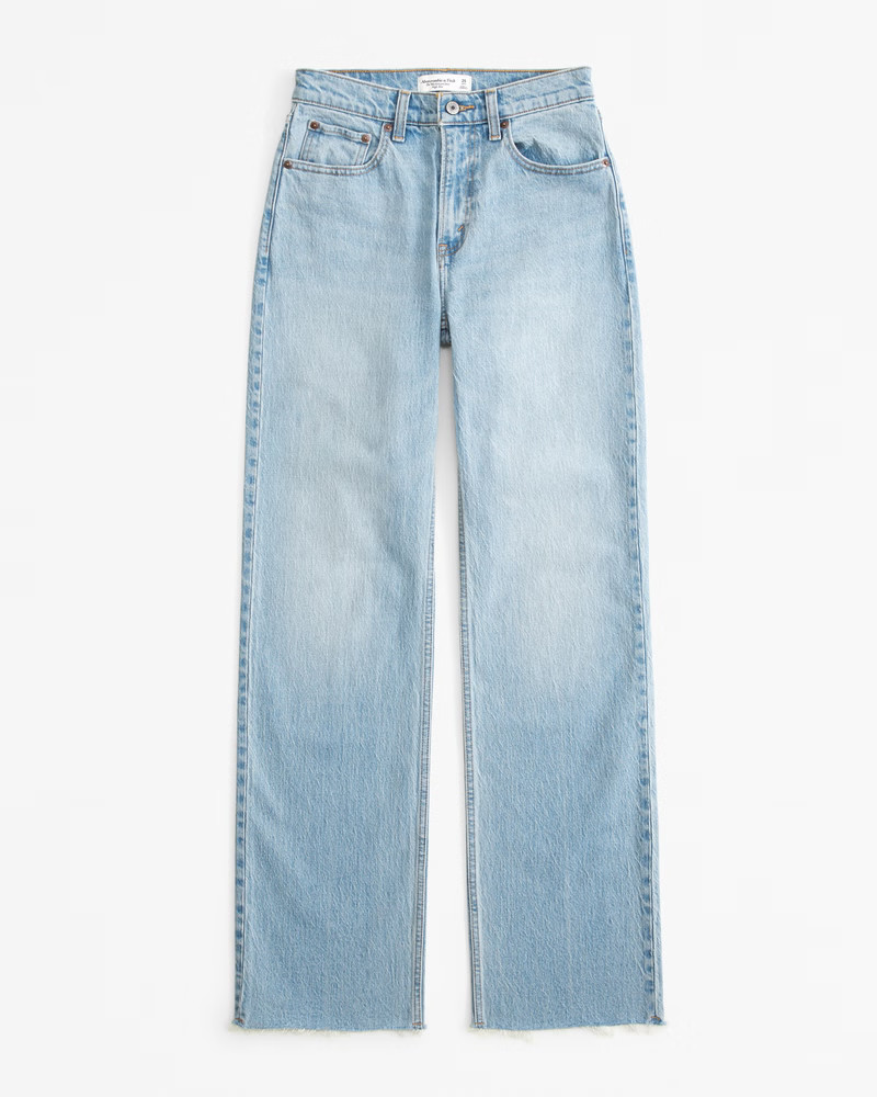 Curve Love High Rise 90s Relaxed Jean | Abercrombie & Fitch (US)
